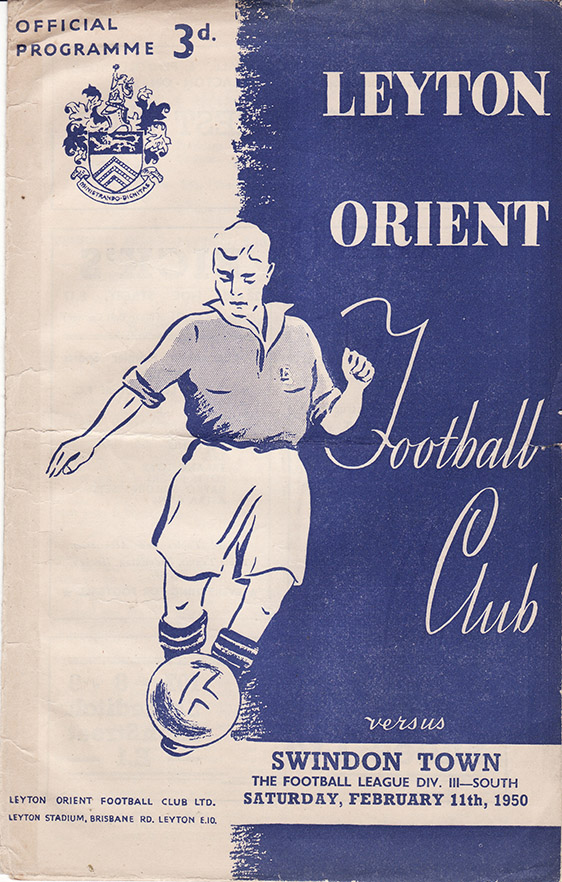 <b>Saturday, February 11, 1950</b><br />vs. Leyton Orient (Away)